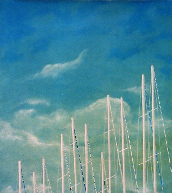 Painting titled "Big Blue" by Bradley Owen, Original Artwork