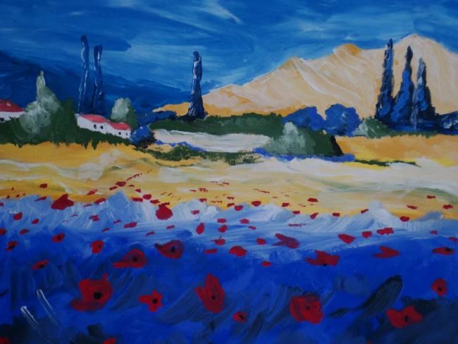 Pintura intitulada "landscapes II..." por Maria Teresa Duarte, Obras de arte originais