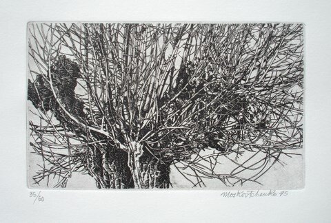Printmaking titled "LE PETIT MURIER" by Michel Moskovtchenko, Original Artwork, Etching