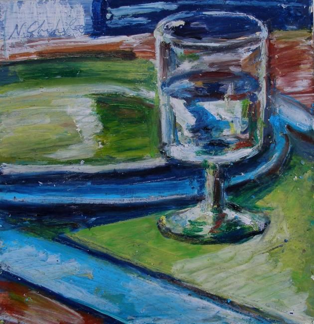 Peinture intitulée "A table!" par Nathalia Chipilova, Œuvre d'art originale, Acrylique