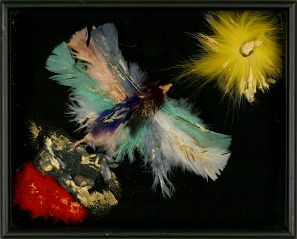 Collages intitulée "Phoenix Rising from…" par Nina Gabriel, Œuvre d'art originale