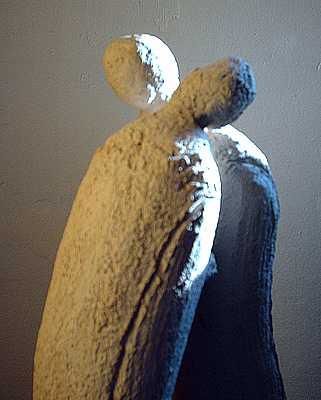 Sculpture intitulée "Le couple" par Béatrice Deridiaux, Œuvre d'art originale