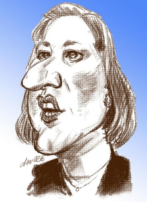 Tzipi Livni, Israeli new political star 绘画