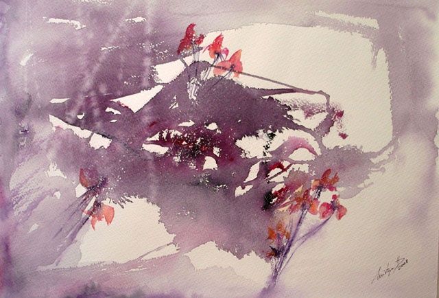 Pintura titulada "HILOS DE PRIMAVERA" por Mirtya Huizzi, Obra de arte original