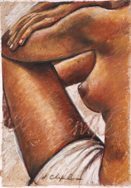 Peinture intitulée "Contemplation" par Nathalia Chipilova, Œuvre d'art originale, Huile