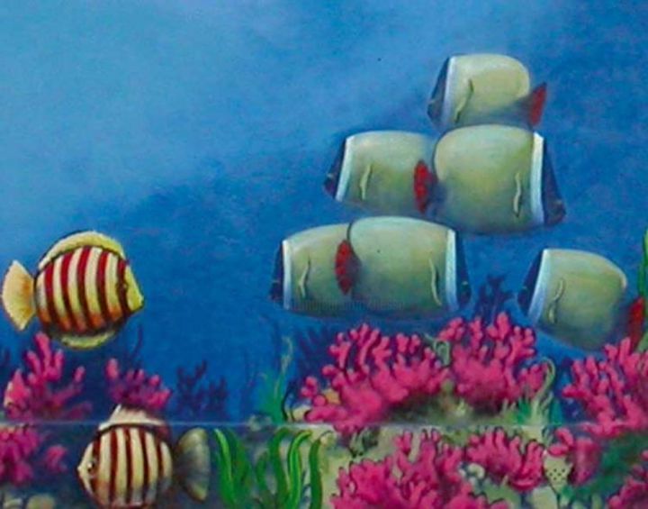 Peinture intitulée "détail 6" par Nessé, Œuvre d'art originale