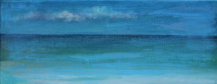 Painting titled "Sea 8" by Nathalia Chipilova, Original Artwork, Acrylic