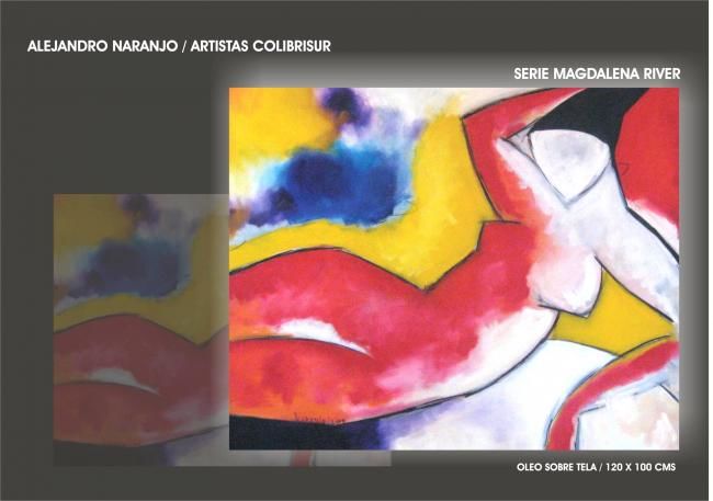 Painting titled "Magdalena River" by Alejandro Naranjo, Original Artwork