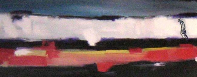 Painting titled "Lluvia II" by Alejandro Naranjo, Original Artwork