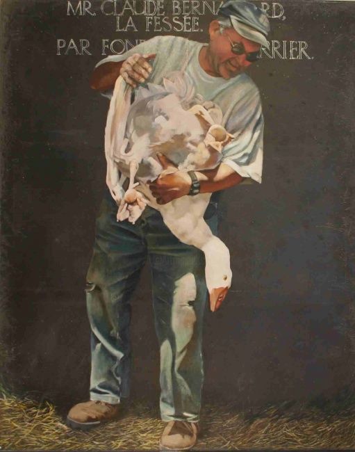 Painting titled "La fessée" by Pierre Fonferrier, Original Artwork