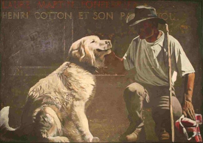 Painting titled "Henri cotton et son…" by Pierre Fonferrier, Original Artwork