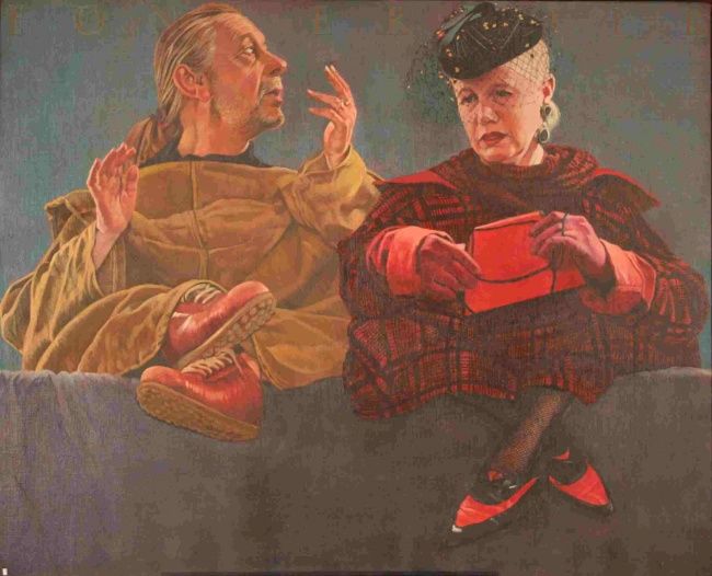 Painting titled "Les gnomes" by Pierre Fonferrier, Original Artwork