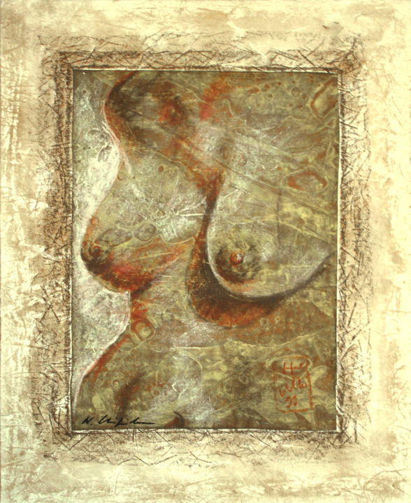 Peinture intitulée "Demeter 1" par Nathalia Chipilova, Œuvre d'art originale, Pastel