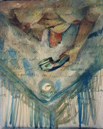 Peinture intitulée ""Autoportrait sous…" par Nathalia Chipilova, Œuvre d'art originale
