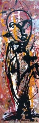 Pintura intitulada "orfão" por Mário Fresco, Obras de arte originais, Óleo