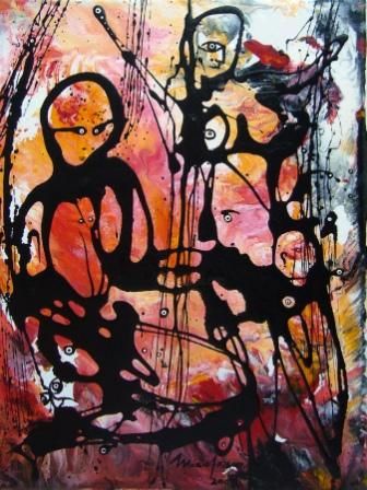 Pintura intitulada "IMPRESSÕES" por Mário Fresco, Obras de arte originais, Óleo