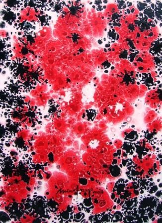 Pintura intitulada "fluxo" por Mário Fresco, Obras de arte originais, Óleo