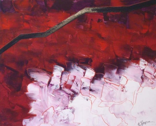 Ζωγραφική με τίτλο "Le passage" από Artistcrea, Αυθεντικά έργα τέχνης, Λάδι