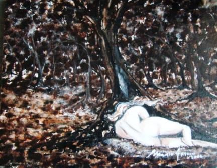 Pintura intitulada "sesta" por Mário Fresco, Obras de arte originais, Óleo