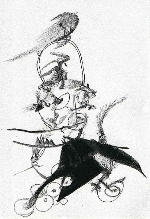 Drawing titled "Untitled 15 7 03" by Paul Louis Van Den Bergh, Original Artwork