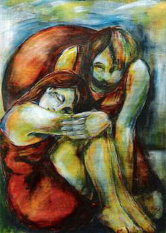 Painting titled "a4.jpg" by Renate Van Nijen, Original Artwork