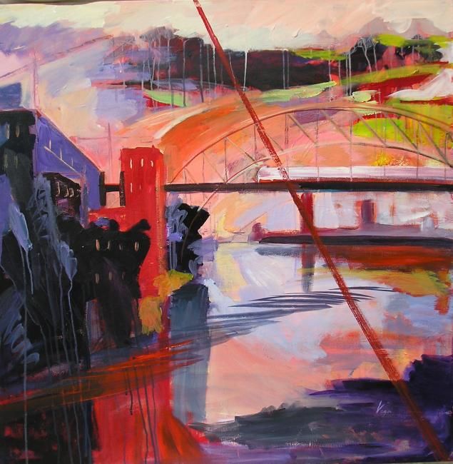 Peinture intitulée "ALMERIA CONECCTTION…" par P.Vega, Œuvre d'art originale