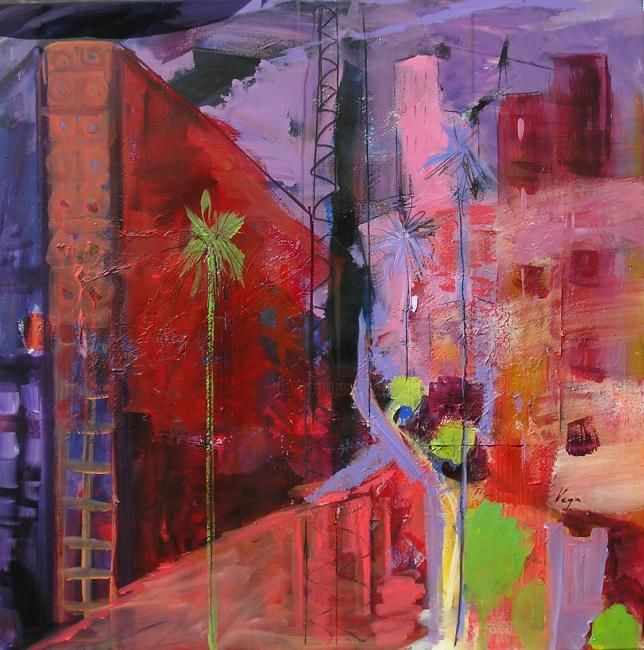 Peinture intitulée "ALMERIA  CONECCTTIO…" par P.Vega, Œuvre d'art originale