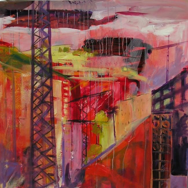 Peinture intitulée "ALMERIA CONECCTTION…" par P.Vega, Œuvre d'art originale