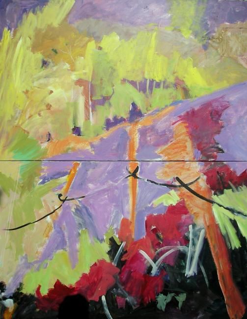 Peinture intitulée "PAISAJES DE PITRES 2" par P.Vega, Œuvre d'art originale