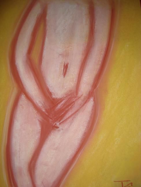 Pintura intitulada ""Violada..."" por Maria Teresa Duarte, Obras de arte originais