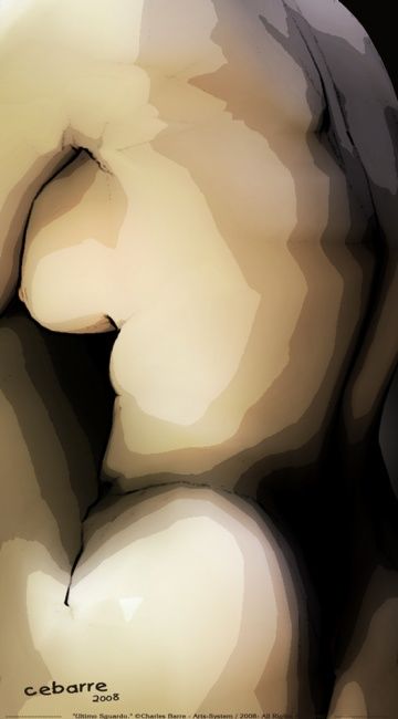 Painting titled "Ultimo sguardo" by Cebarre, Original Artwork, Oil