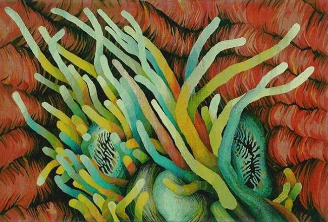 Textile Art titled "Thalassa" by Traian Stefan Boicescu, Original Artwork