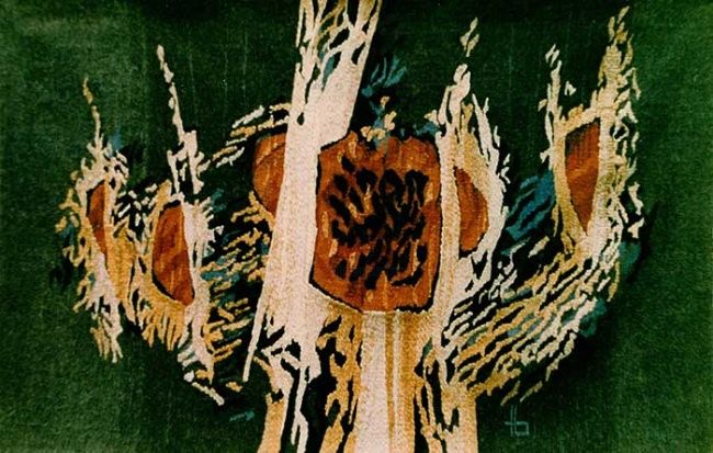 Textile Art titled "Vegetable structure" by Traian Stefan Boicescu, Original Artwork