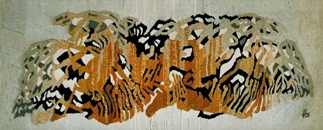 Textile Art titled "Mineral Structure" by Traian Stefan Boicescu, Original Artwork