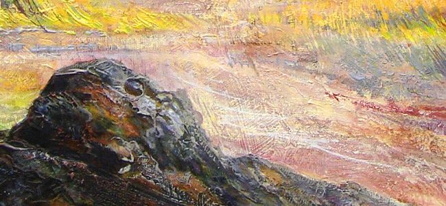 Peinture intitulée "Fontainebleau - dét…" par Françoise Hannequin, Œuvre d'art originale