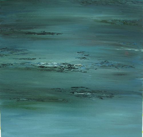 Pintura titulada "Waterscape" por Animesh Roy, Obra de arte original