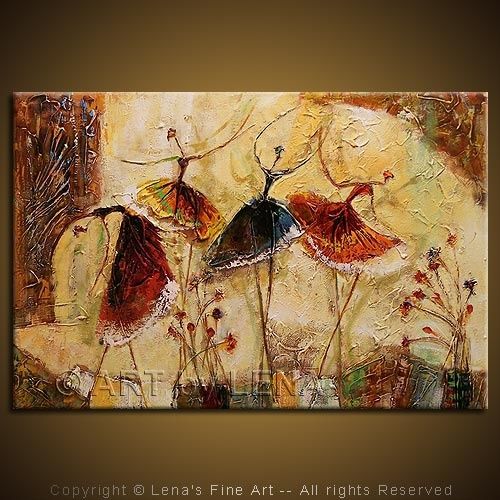 Painting titled "Bow And Applause" by Artbylena, Original Artwork, Oil
