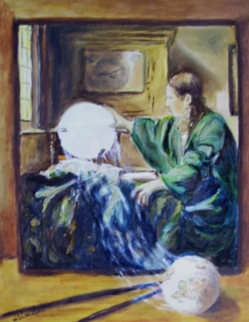 Peinture intitulée "c'est ma terre de V…" par Géraldine Streichert, Œuvre d'art originale, Huile