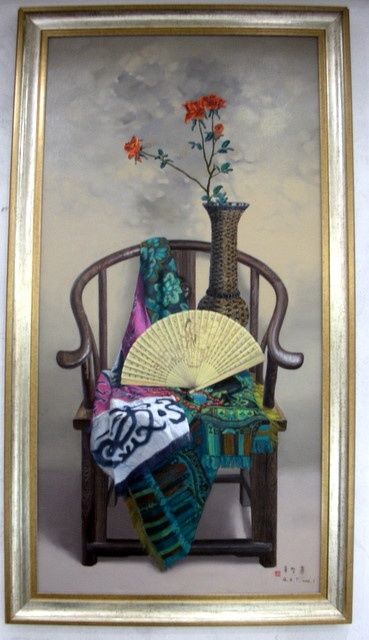 Schilderij getiteld "Zomer." door Mix Artists, Origineel Kunstwerk, Olie