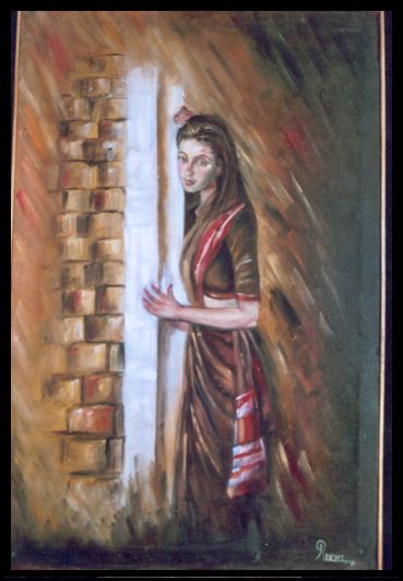 Painting titled "Intezar" by Dr.Ruchi Vidyarthi, Original Artwork
