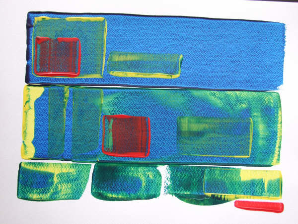 Painting titled "Clef.2." by Richard Mangold, Original Artwork, Oil