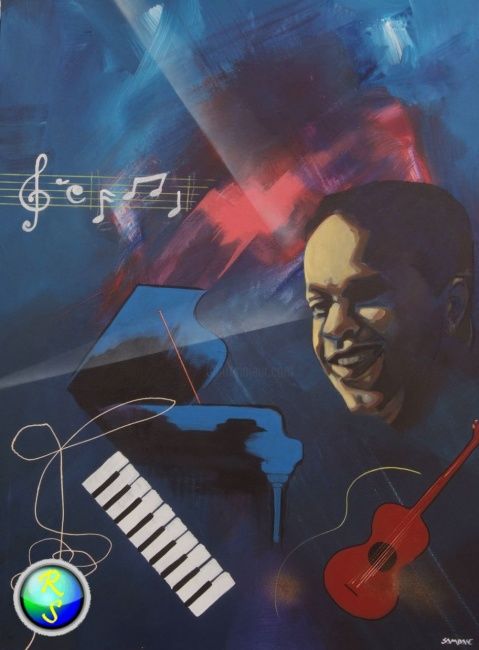 Painting titled "POLO ROSINE" by Jose Lanoir, Original Artwork