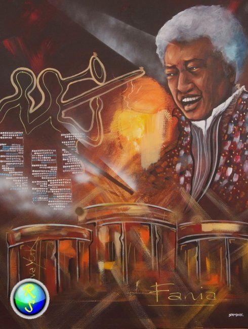 Painting titled "TITO PUENTE" by Jose Lanoir, Original Artwork