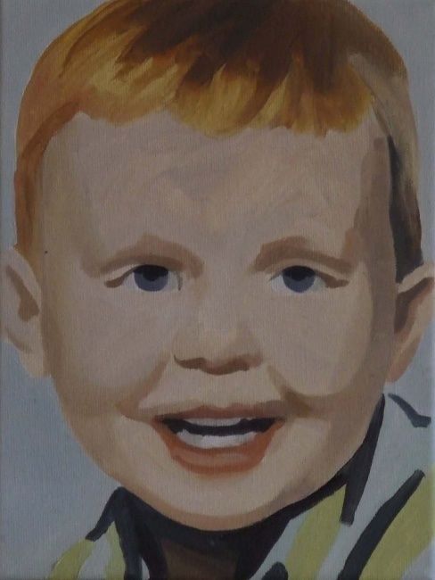 Malerei mit dem Titel "Colton (from Missin…" von Bartosz Kolata, Original-Kunstwerk