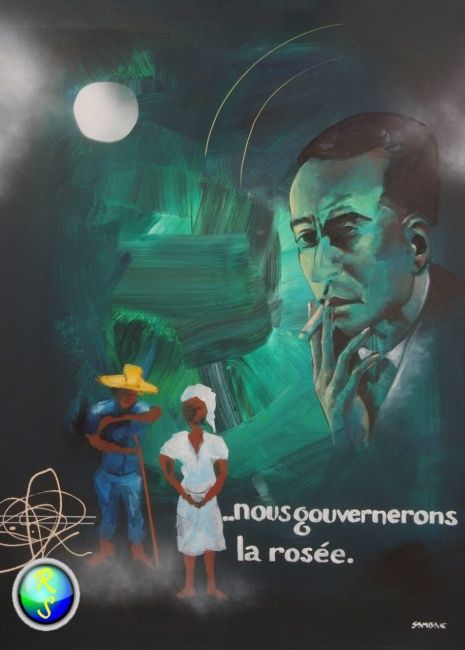 Painting titled "JACQUES ROUMAIN" by Jose Lanoir, Original Artwork