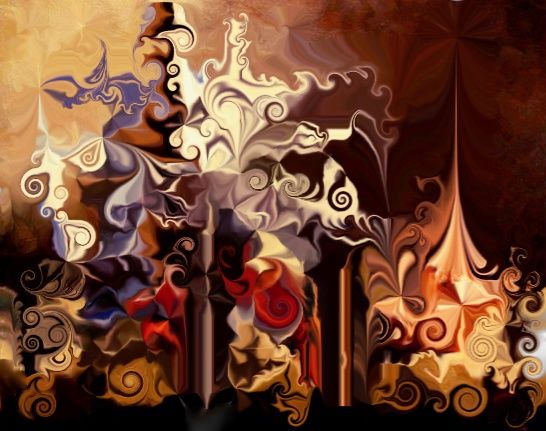 Schilderij getiteld "WhiteLion Smoke Mis…" door Kiddolucaslee, Origineel Kunstwerk