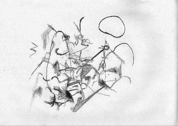 Drawing titled "Untitled 25 9 03" by Paul Louis Van Den Bergh, Original Artwork