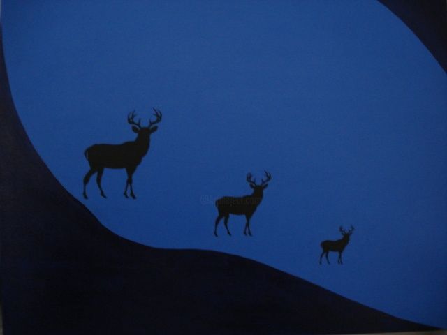 Painting titled "lapponia land" by Belinda Sorensen, Original Artwork