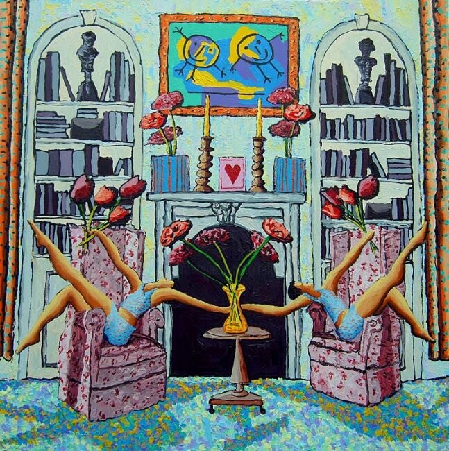 Schilderij,  47,2x47,2 in 