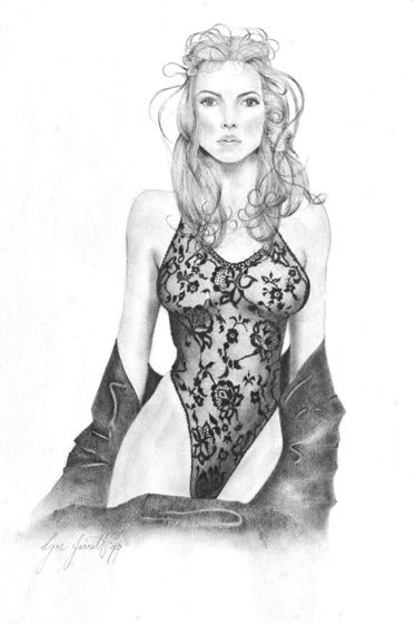 Drawing titled "GIRL 4" by Lyne Jarrett, Original Artwork